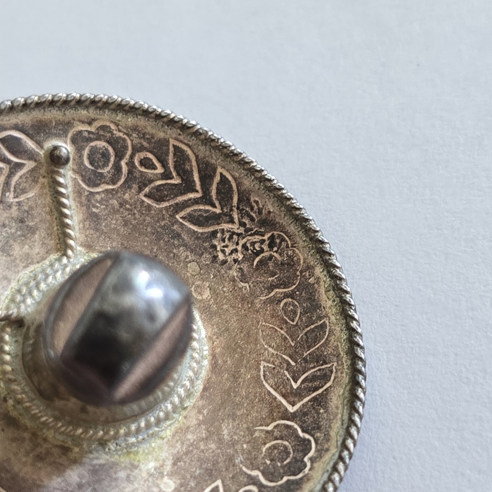 Vintage Mexican Hat Pendant Sterling signed Mexico Silver - Picture 3 of 7
